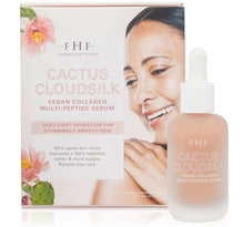 Load image into Gallery viewer, Cactus Cloudsilk vegan collagen multi-peptide serum for wrinkles and fine lines. Glow Day Spa Canada | Farmhouse Fresh Goods packaging