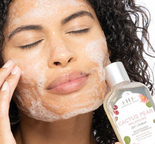 Load image into Gallery viewer, Cactus Pear balancing gel cleanser microbiome boost formula refreshing foam with balancing hydration. FHF_Glow Day Spa_Canada Model