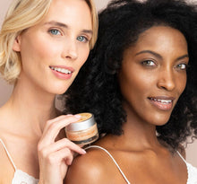 Load image into Gallery viewer, Farmhouse Fresh Goods Golden Moon Dip iridescent illumination ageless facial mousse. Glow Day Spa Canada models