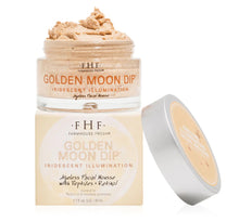 Load image into Gallery viewer, Farmhouse Fresh Goods Golden Moon Dip iridescent illumination ageless facial mousse. Glow Day Spa Canada packaging