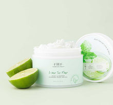 Load image into Gallery viewer, FHF Lime So Fine Foaming Body Polish
