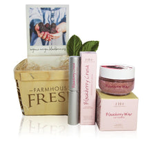 Load image into Gallery viewer, Glow Day Spa Barrie Canada Farmhouse Fresh Goods Canada. Online Shopping. Blackberry Gift Basket_display