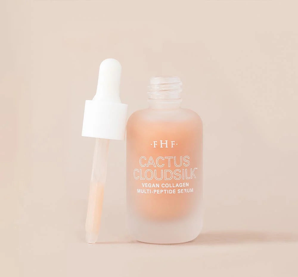 Cactus Cloudsilk vegan collagen multi-peptide serum for wrinkles and fine lines. Glow Day Spa Canada | Farmhouse Fresh Goods. 