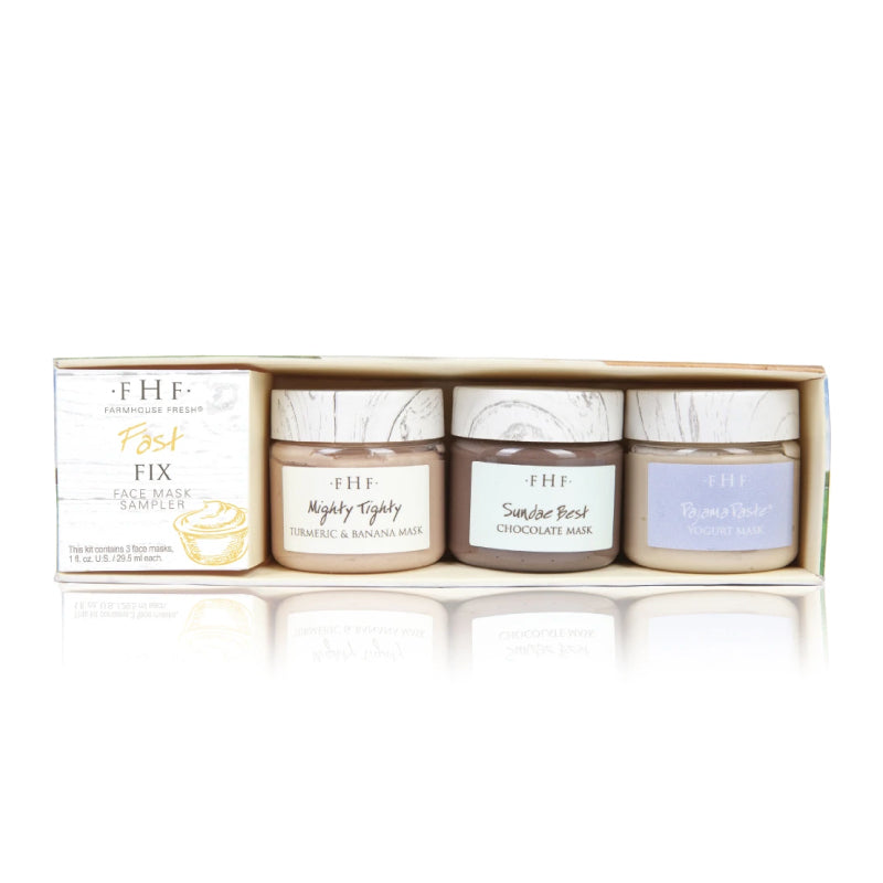 Fast Fix Sampler set Gift Ideas for Christmas by Farmhouse Fresh Goods and located at Glow Day Spa in Barrie 