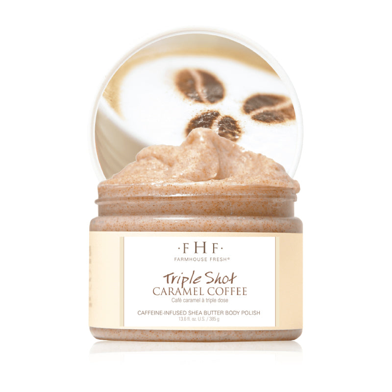 FHF Triple Shot Caramel Coffee Shea Butter Body Polish
