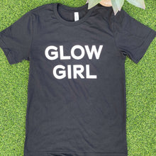 Load image into Gallery viewer, Glow Day Spa Official Apparel Black tee BOLD. Womens.
