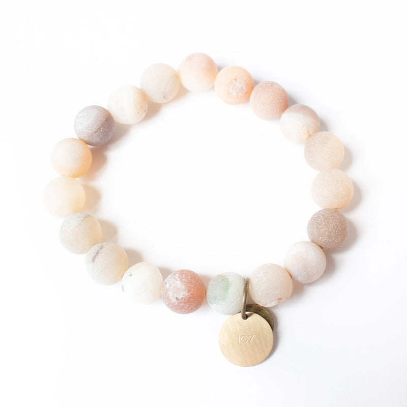 Bracelet - Serenity Stones Desert Tone | Various Pendants