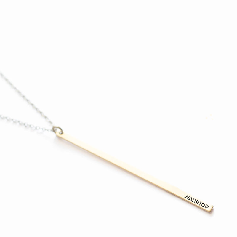 Minimal Necklace - Gold Tone | Matte