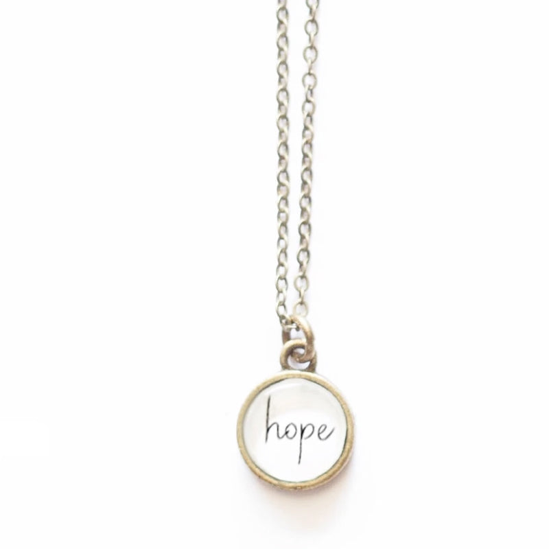 Necklace - Hope Brass Necklace | Script